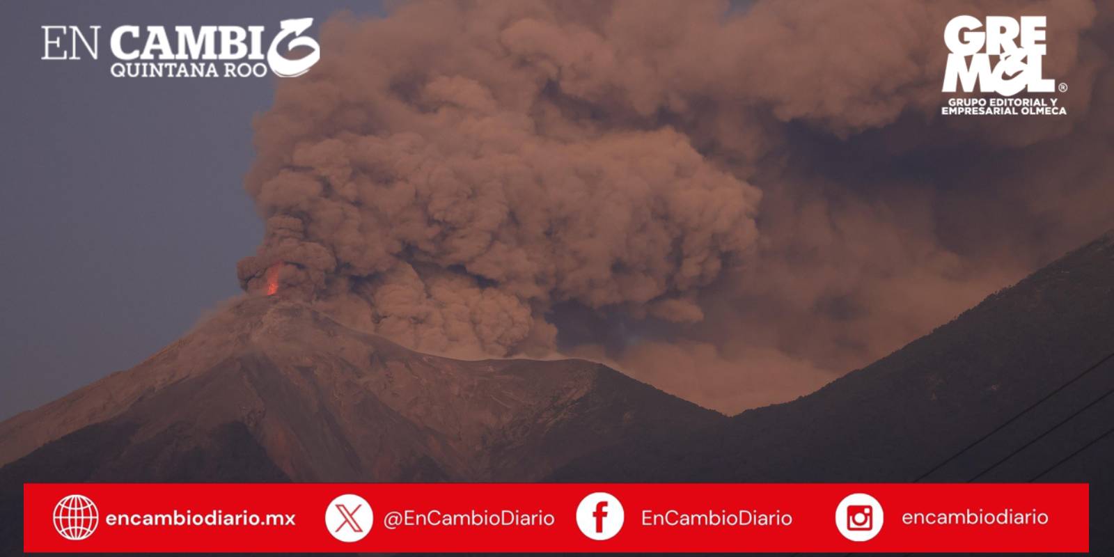 Alerta en Guatemala por "erupción masiva" del Volcán de Fuego