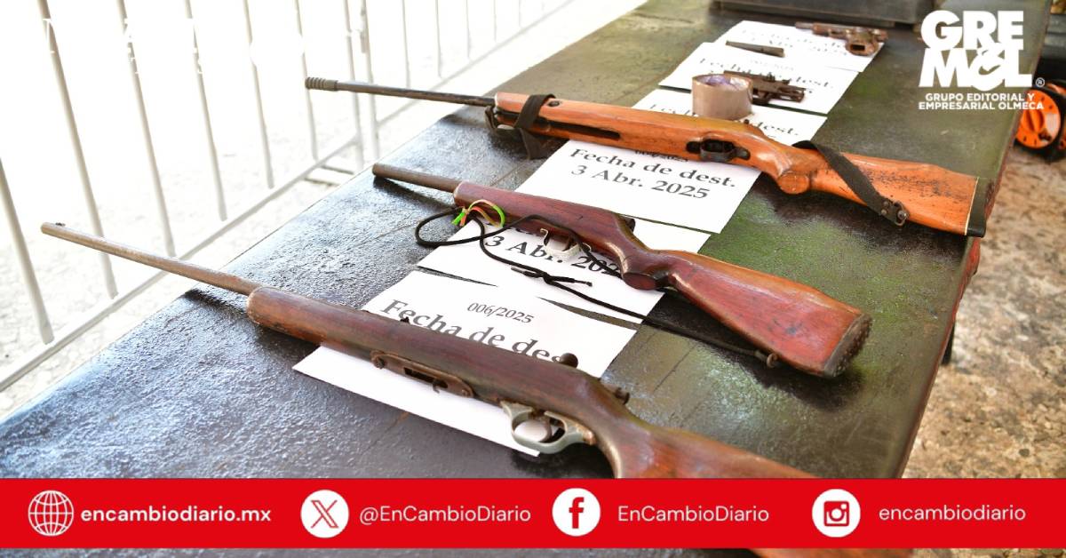 Continúa el desarme voluntario en Tabasco: Ciudadanos entregan armas por la paz