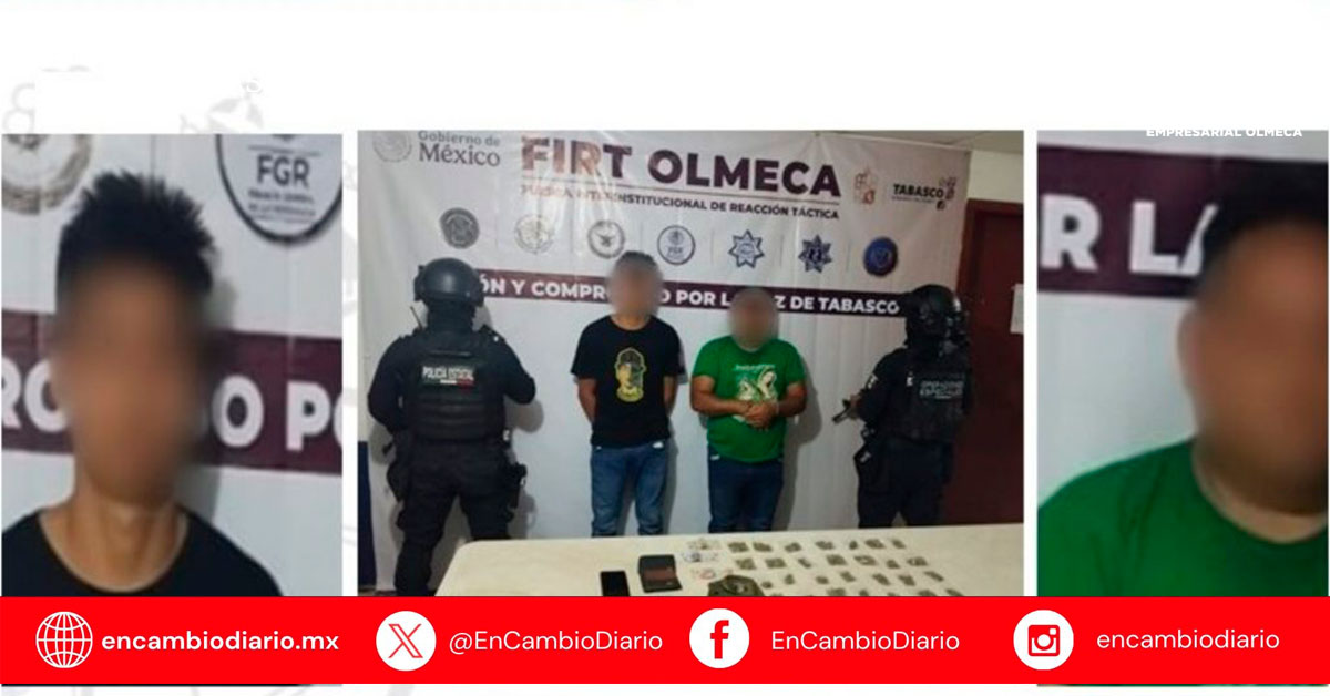 Detienen a dos hombres con presunta marihuana en carretera Villahermosa-Cárdenas