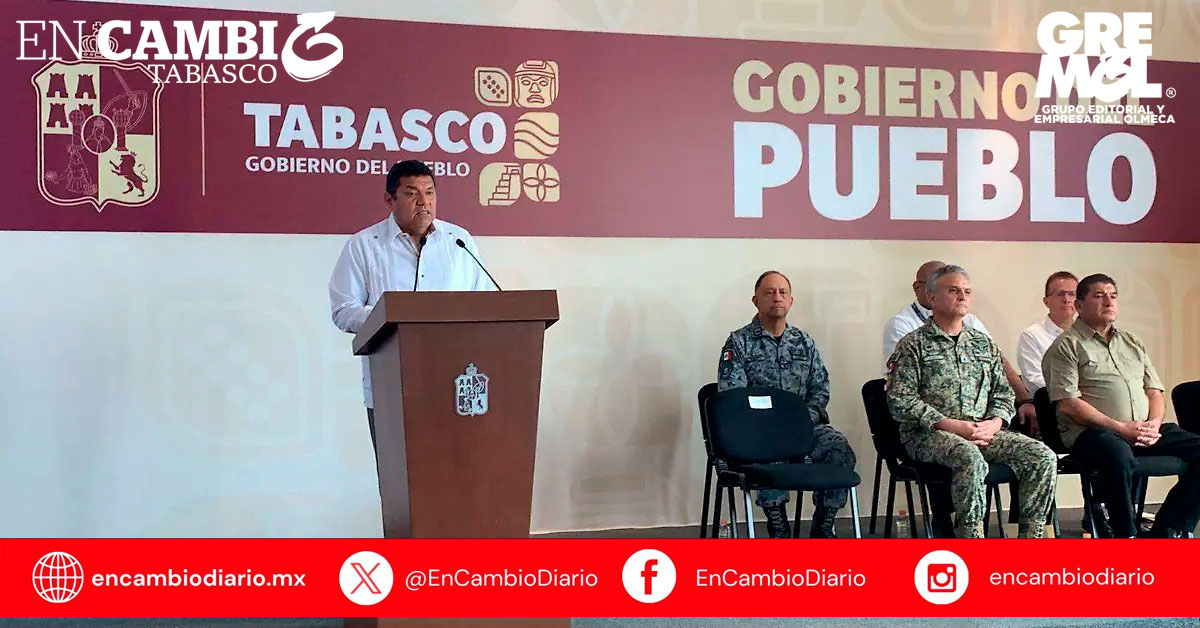 Gobernador Javier May destaca disminución de delitos en Tabasco y anuncia reforzamiento de estrategias de seguridad