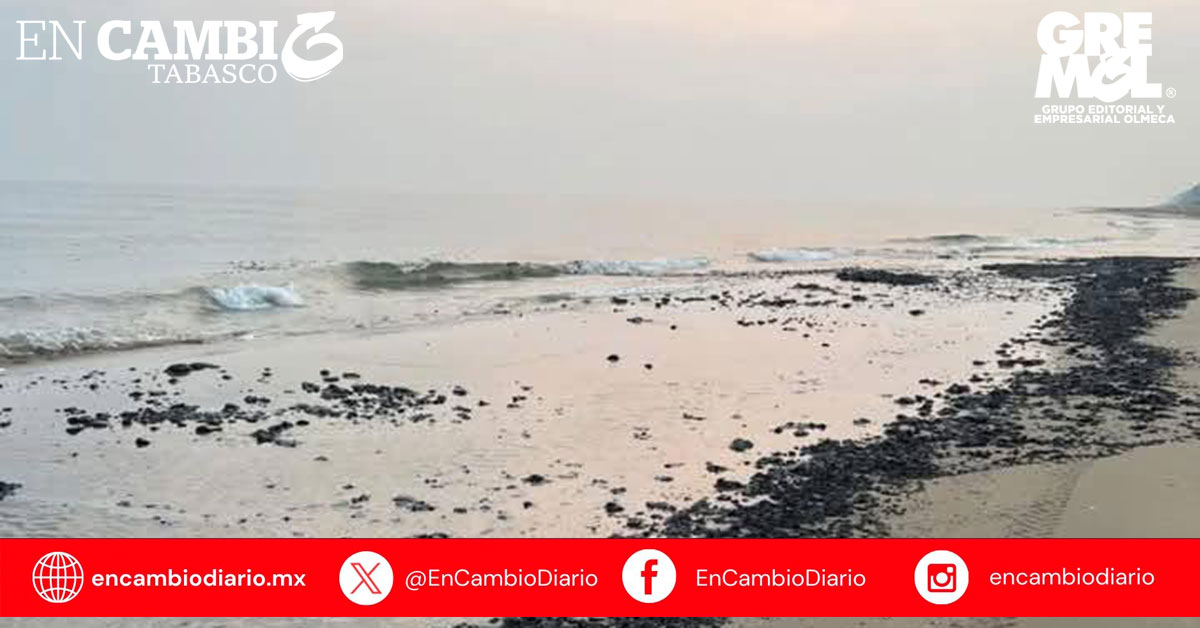 Sheinbaum confirma que derrame en costas de Tabasco fue por fuga en ducto de Pemex