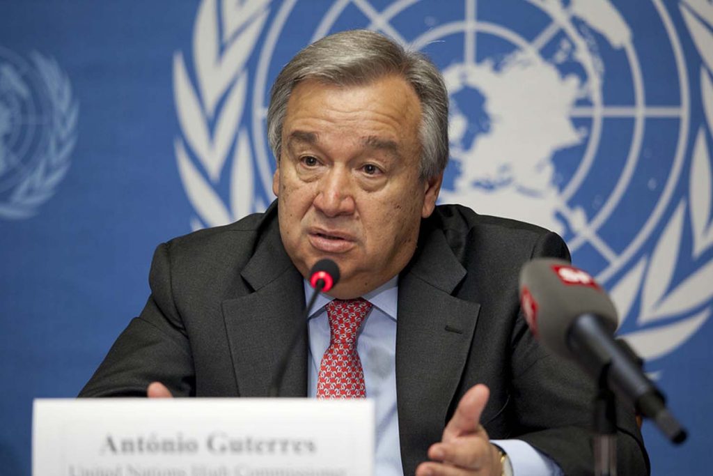 António Guterres, secretario general de la ONU