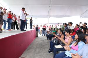 El Gobernador Javier May encabezó las Jornadas de Atención en Territorio en el Centro Integrador Mecoacán