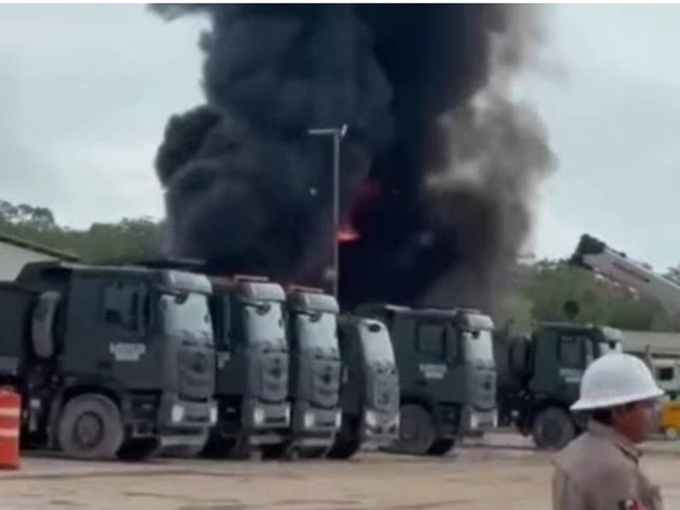 Explosión en instalaciones del Tren Maya: ¡Preocupación y fuego en Felipe Carrillo Puerto!