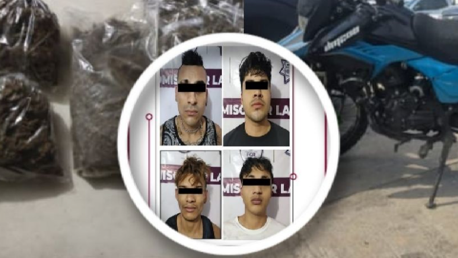FIRT Olmeca detiene a 4 presuntos extorsionadores acusados de pago de piso y delitos contra la salud