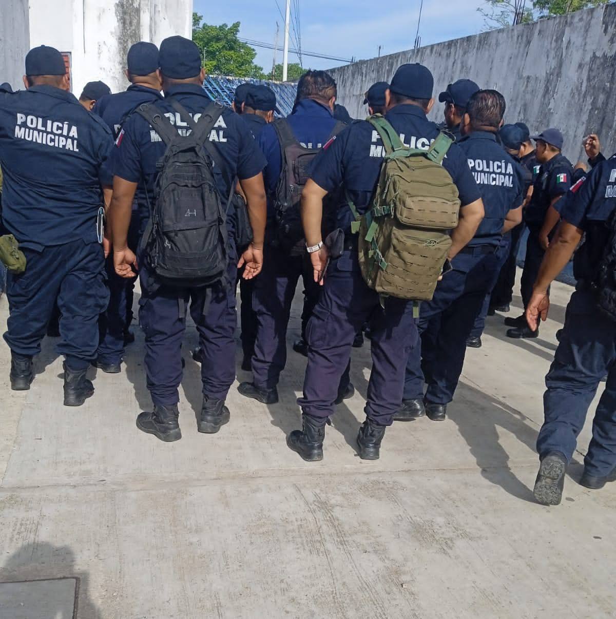 Paro de policías en Macuspana