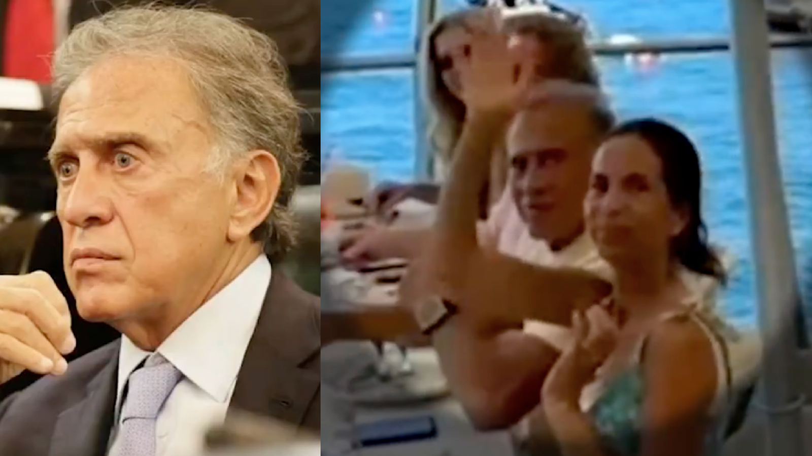 Vacaciones de lujo: Yunes captado en Capri con vinos de más de 2 mil euros, caviar y mariachis.