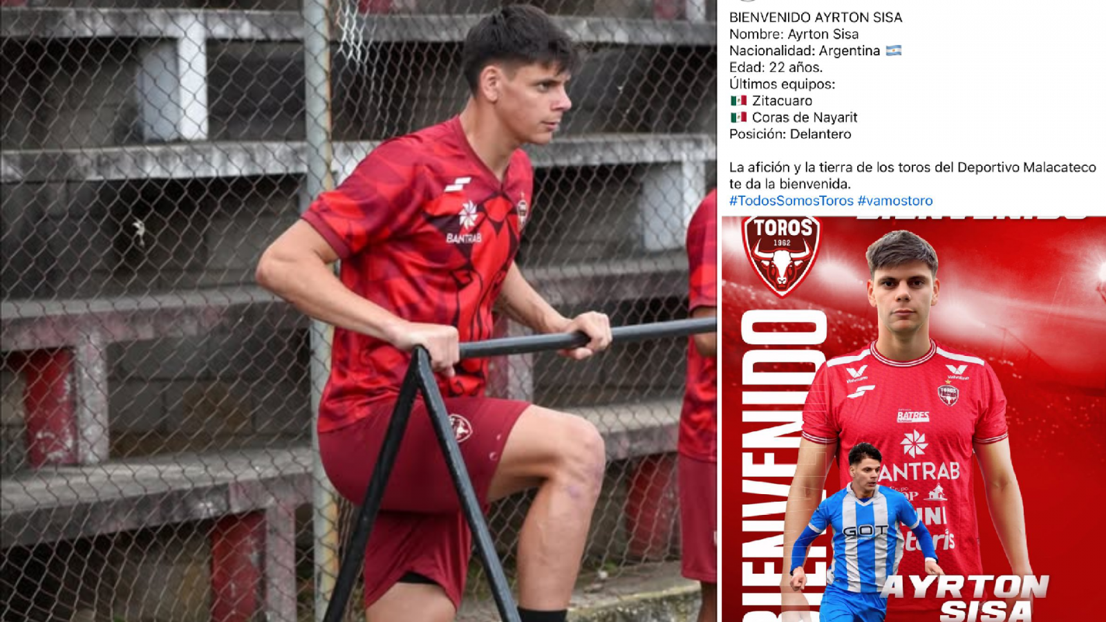 Nuevo Refuerzo: Deportivo Malacateco presentó oficialmente al delantero argentino Ayrton Sisa.