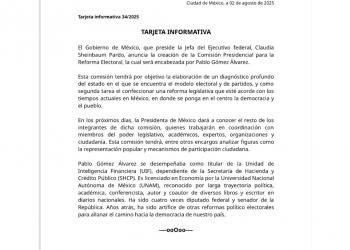 Nombran líder de la Comisión Presidencial: diseñará propuestas para actualizar el sistema de partidos
