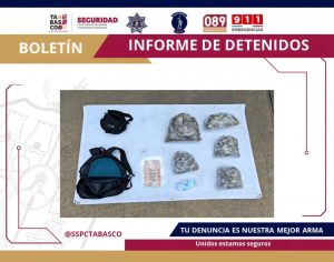Hallaron bolsitas con hierba seca con características similares a la marihuana y dosis de sustancia granulada con rasgos del cristal.