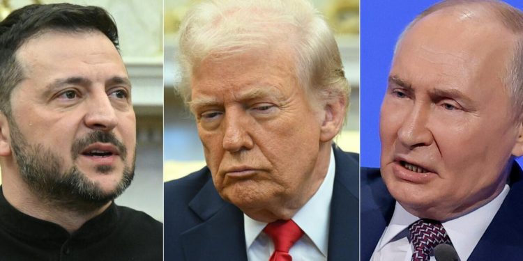 Zelenski y Vladimir Putin