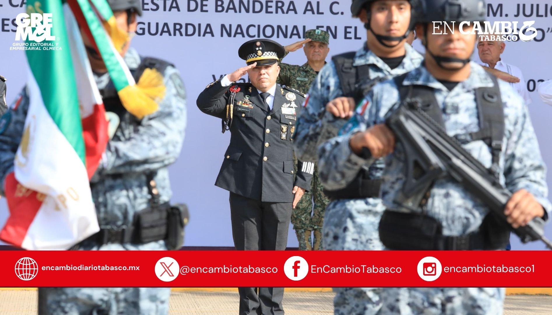 
Atestigua Javier May toma de posesión del nuevo coordinador de la Guardia Nacional en Tabasco
