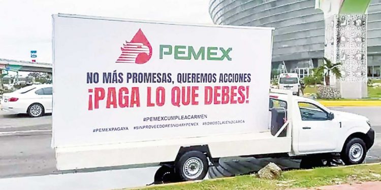 Proveedores acusan que ya prestaron sus servicios a Pemex y aún les debe 73 mil mdp