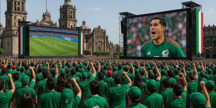 pantallas en el Zócalo para ver el Mundial 2026