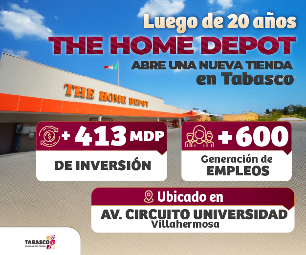 Home Deapot nueva tienda Tabasco