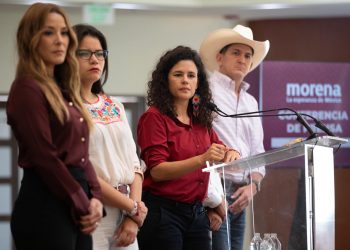Luisa María Alcalde denuncia campaña contra AMLO tras señalamientos a su hijo Andy López Beltrán