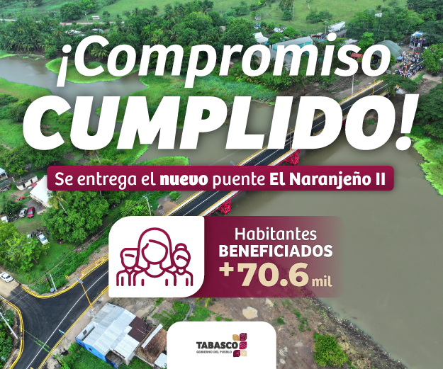 entrega de puente en tabasco