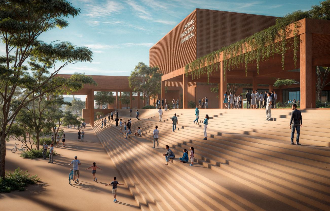 Diseño arquitectónico inspirado en el legado olmeca