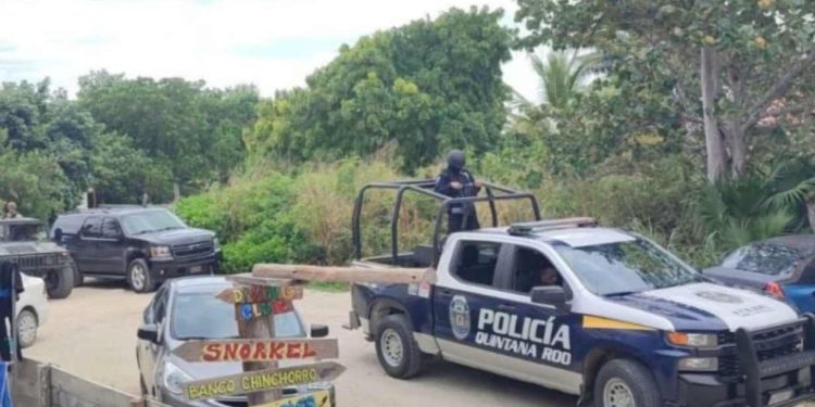 Levantón de motociclistas en Mahahual