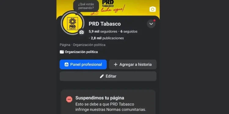 Ciberataque PRD Tabasco: Bots Bloquean Facebook