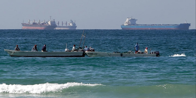 embarcaciones en el golfo Pérsico