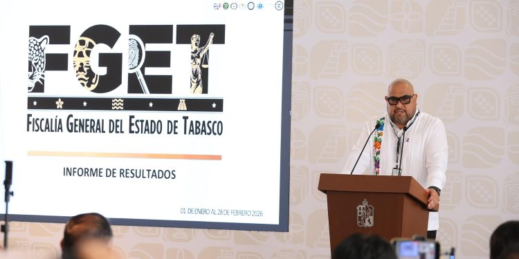 Cero impunidad en Tabasco; se registran resultados históricos en procuración de justicia durante el primer bimestre de 2026