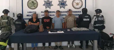 Detención narcomenudeo Comalcalco: Cuatro capturados