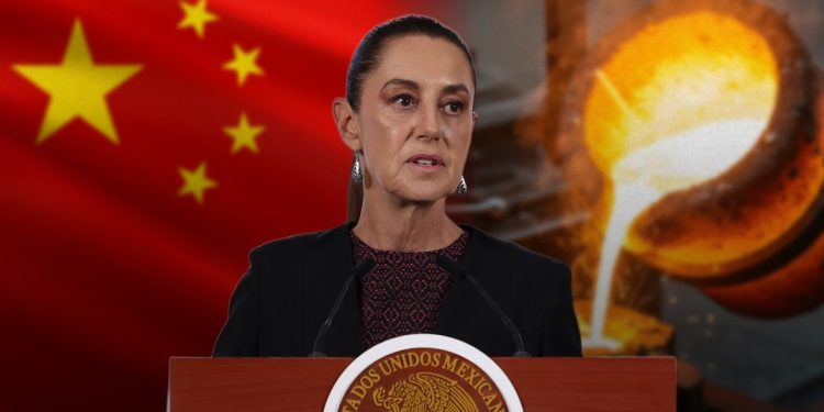 Sheinbaum firma acuerdo para fortalecer acero mexicano y limita importaciones de China y Corea