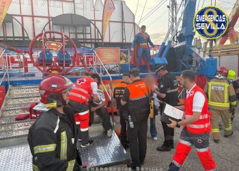Accidente tirachinas Feria Sevilla deja cuatro heridos