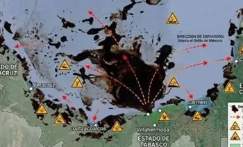 Monitoreo satelital Pemex falla en derrame Golfo