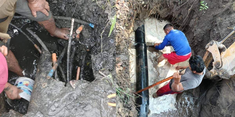 Fugas de agua Centro: Atendieron 54 en una semana