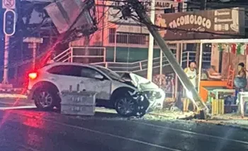 Choque contra poste CFE Villahermosa 2026