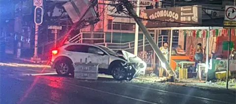 Choque contra poste CFE Villahermosa 2026