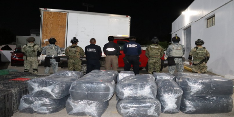 SSPC asegura casi media tonelada de decomiso de drogas en Huimanguillo