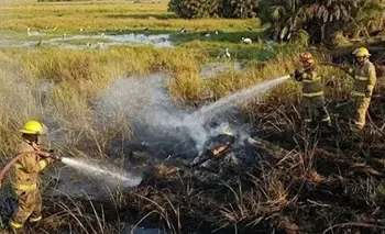 Conafor combate tercer incendio en Pantanos de Centla