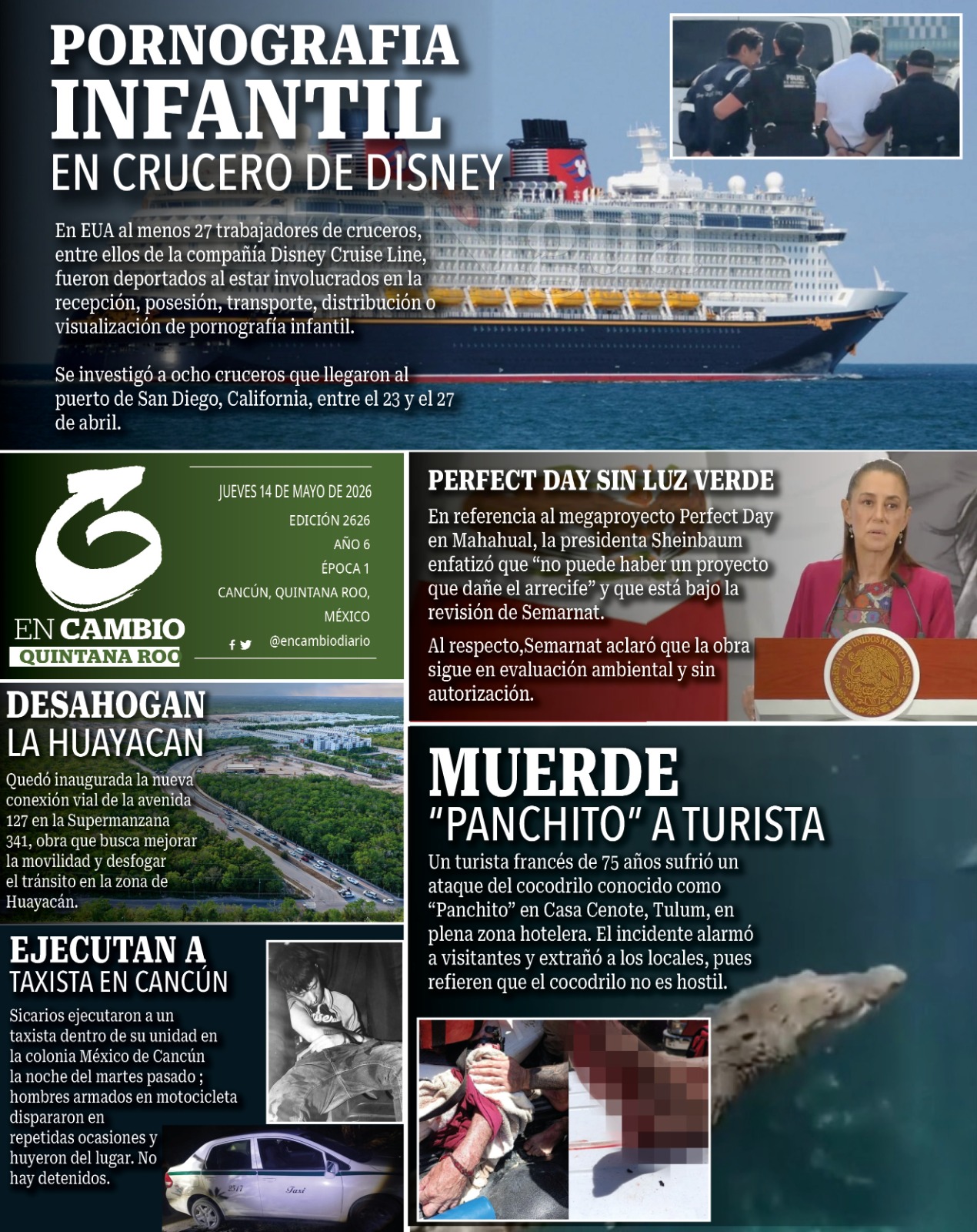 contra portada en cambio qroo 14 mayo 2026 contra portada en cambio qroo 14 mayo 2026