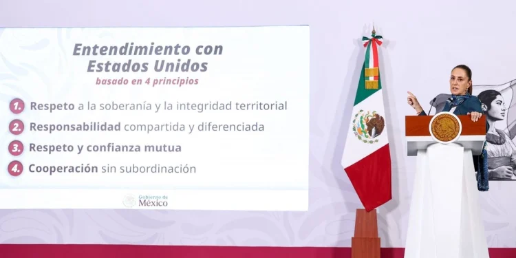Sheinbaum destaca reconocimiento de EU a consumo de drogas y armas