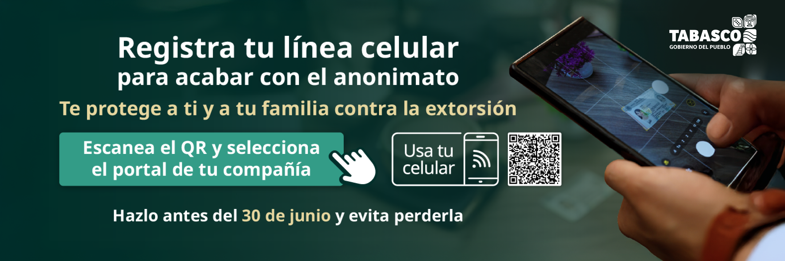 Registra tu linea celular