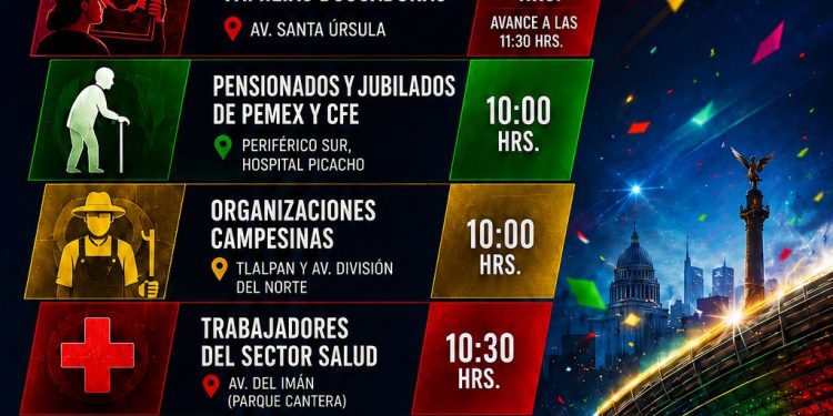 Movilizaciones en CDMX este 11 de junio