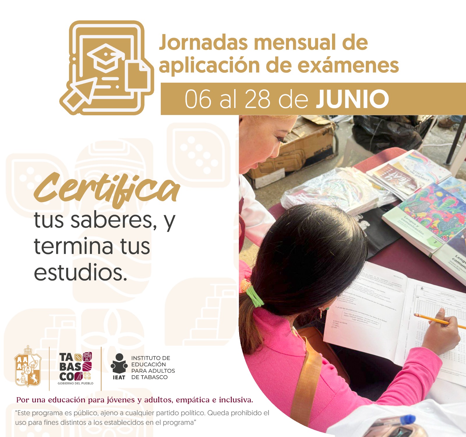 jornada de exámenes Tabasco