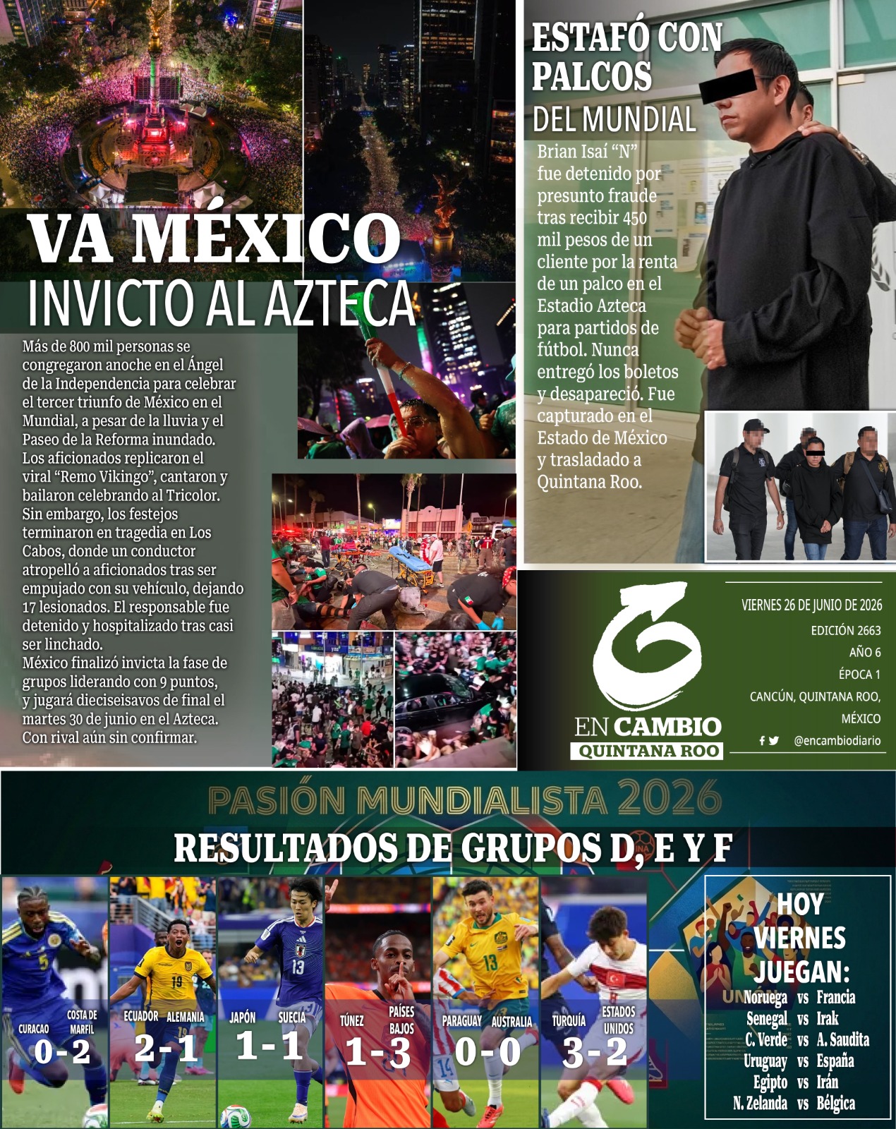 contra portada en cambio de quintana roo 26 jun 2026 contra portada en cambio de quintana roo 26 jun 2026