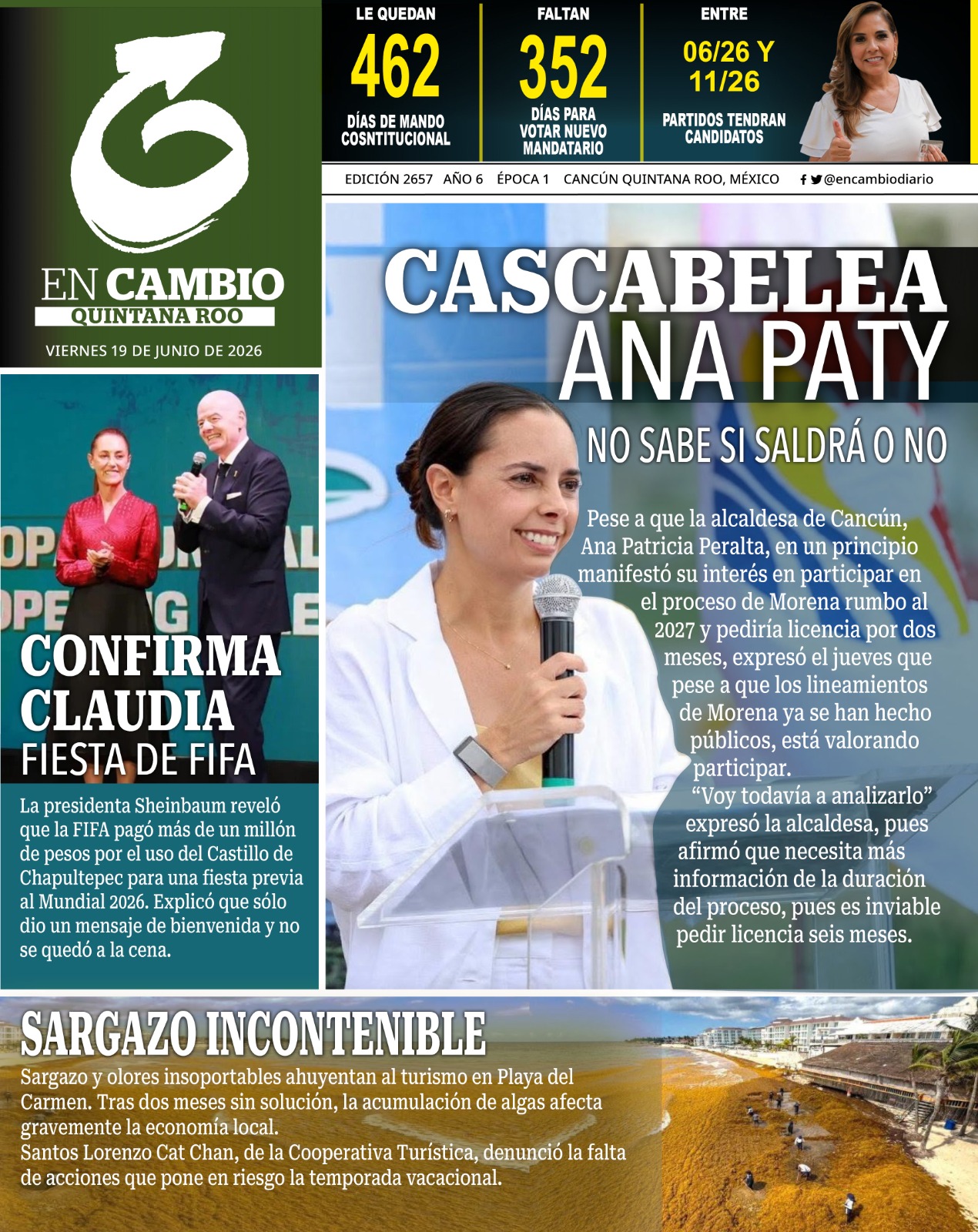 en cambio diario qroo 19 jun 2026 en cambio diario qroo 19 jun 2026