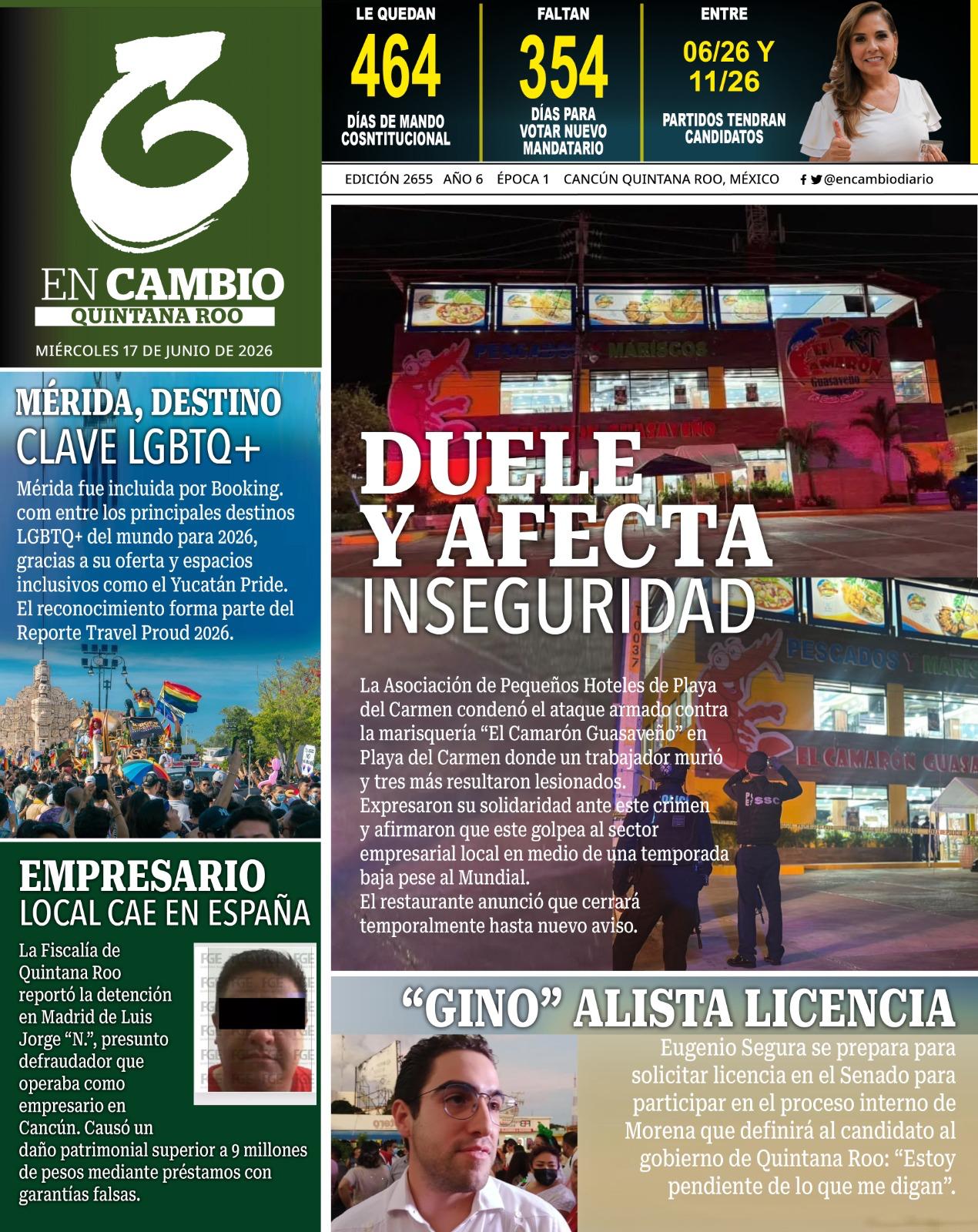 portada en cambio de qroo 17 junio 2026 portada en cambio de qroo 17 junio 2026