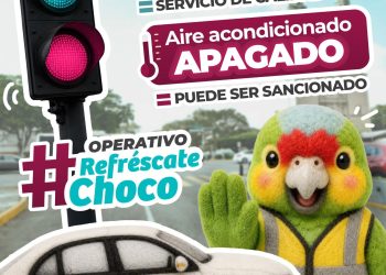 Revisión de aire acondicionado en taxis, operativo “Refréscate Choco”