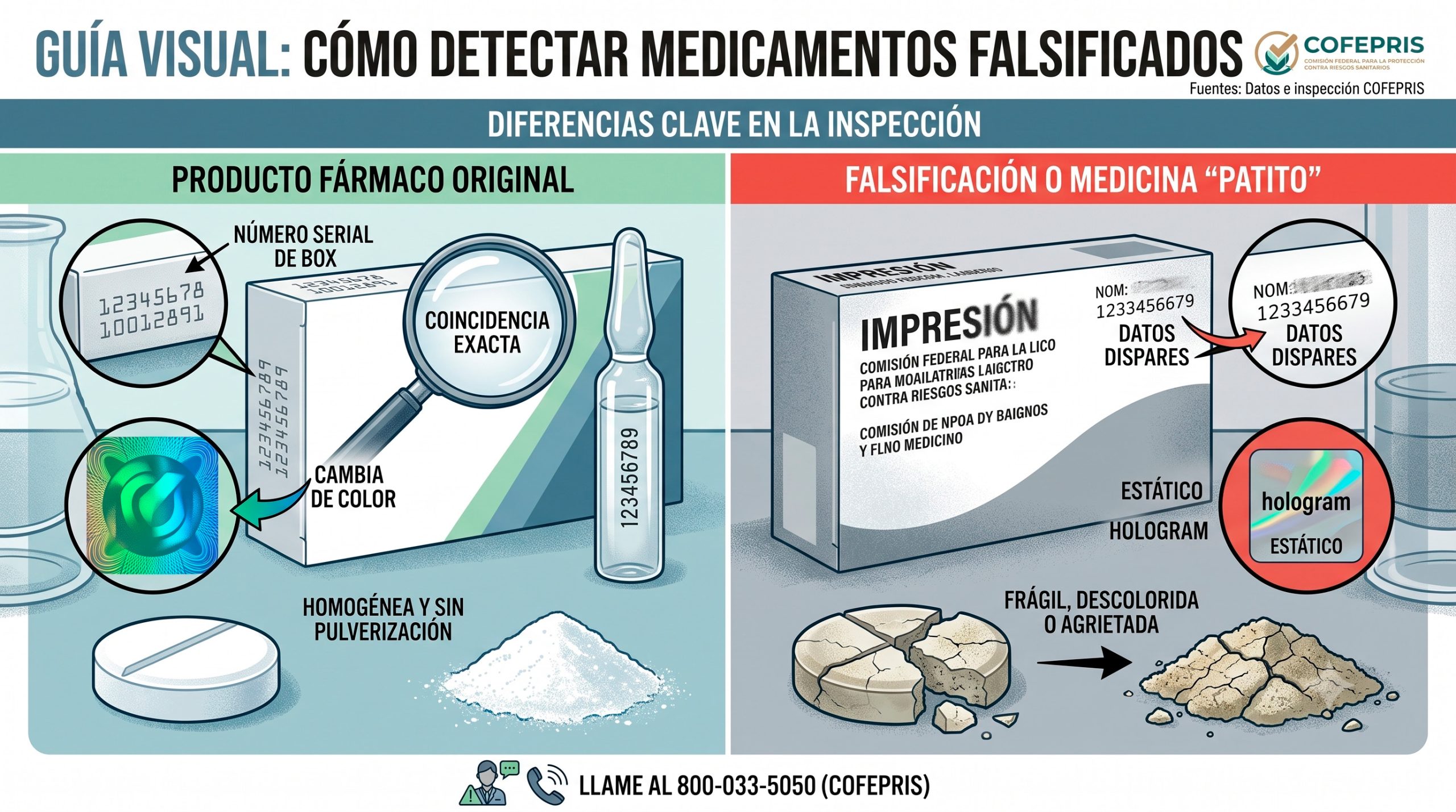 Alerta Cofepris por falsificacion de medicamentos riesgo a la salud 2