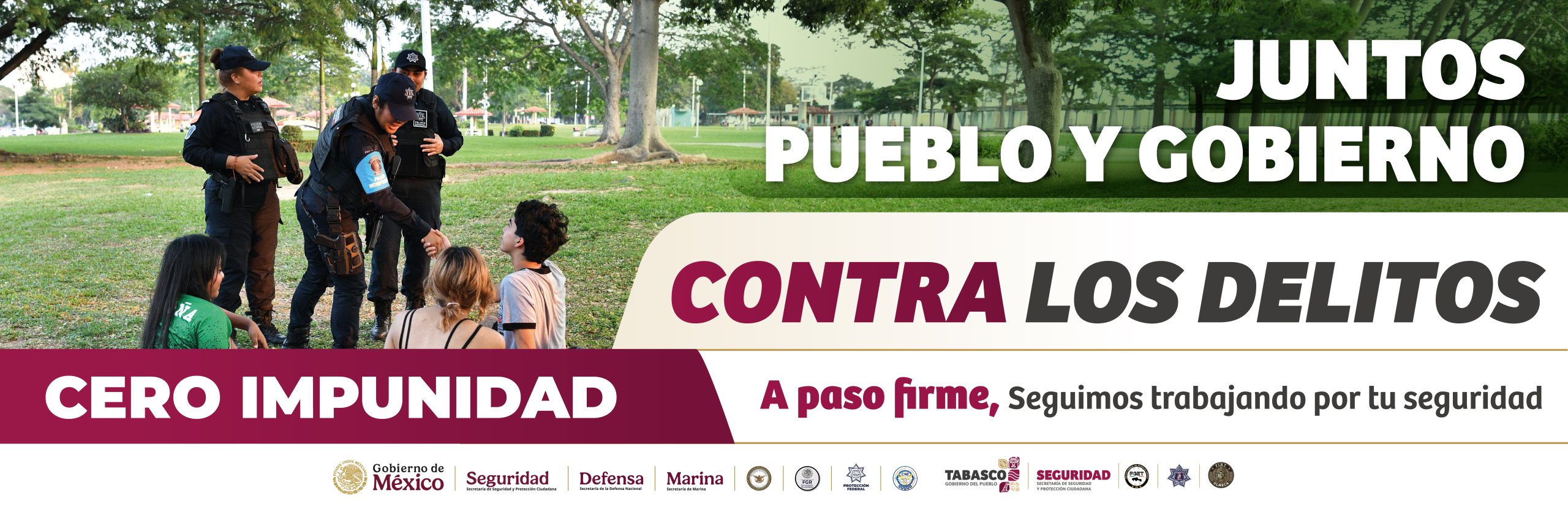 Juntos Pueblo y gobierno contra los delitos