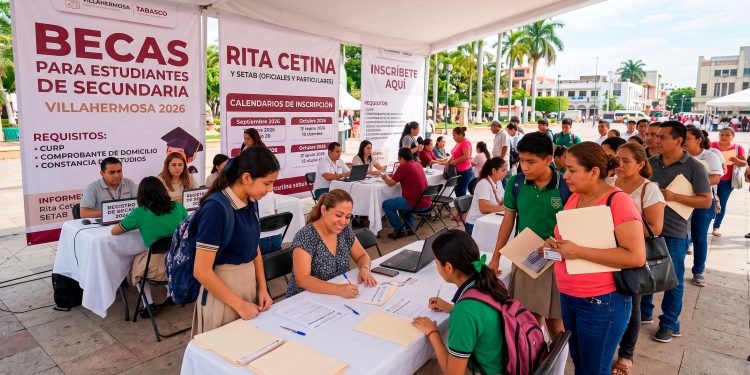 Becas en Villahermosa para estudiantes de secundaria 2026