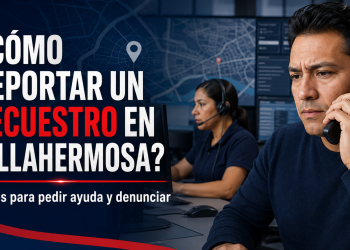 Operador de emergencias recibe el reporte de un posible secuestro en Villahermosa.
