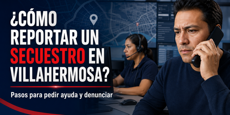 Operador de emergencias recibe el reporte de un posible secuestro en Villahermosa.