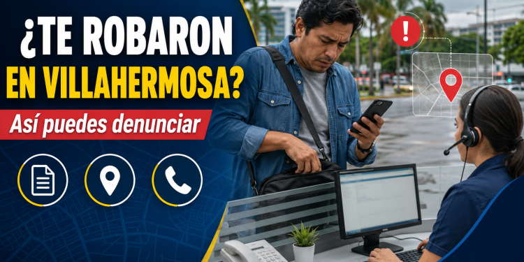 Dónde denunciar un robo en Villahermosa y qué documentos llevar